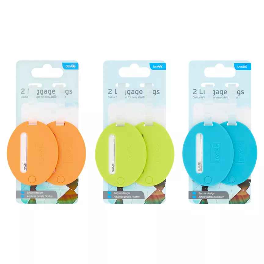 Travels 2 Luggage Tags