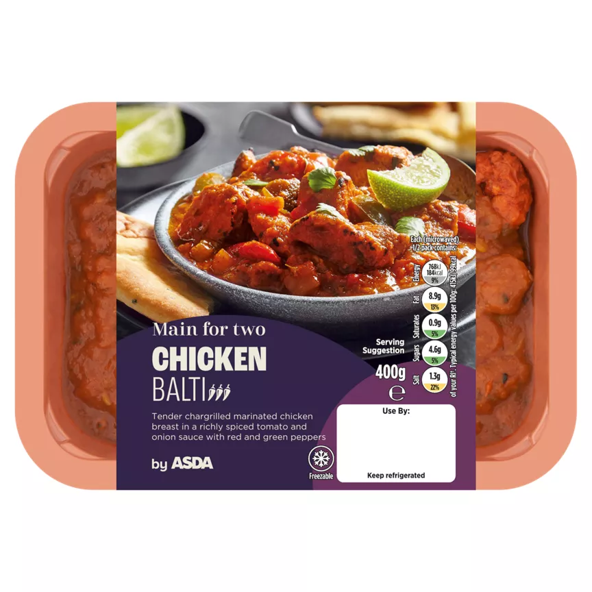 ASDA Main For Two Chicken Balti 400g