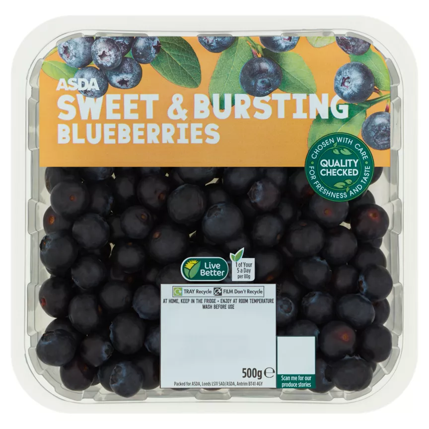 ASDA Sweet & Bursting Blueberries 500g