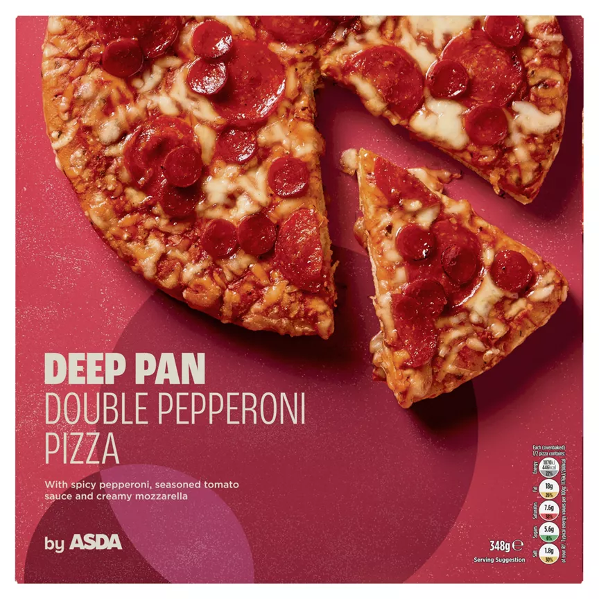 ASDA Deep Pan Double Pepperoni Pizza