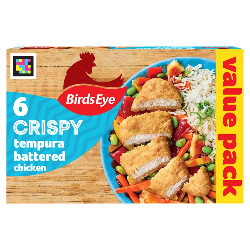 Birds Eye 6 Crispy Chicken in Tempura Batter 510g