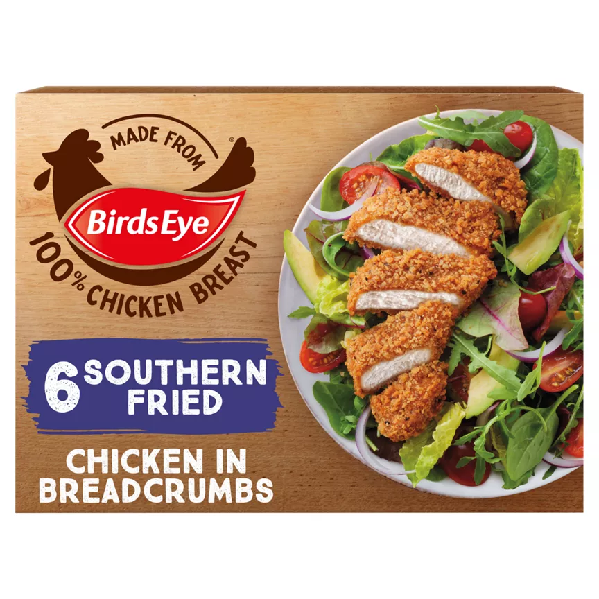 Birds Eye 6 Southern Fried Chicken in Breadcrumbs 540g