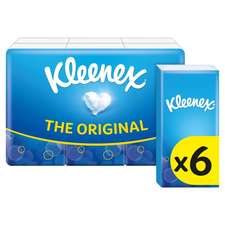 Kleenex The Original Pocket Tissues, 6 pack