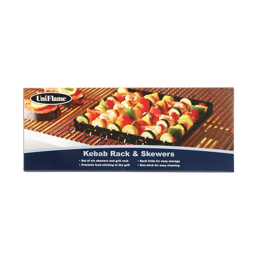 Uniflame Kebab Set 6 Piece 36.3x4.5x14.6cm