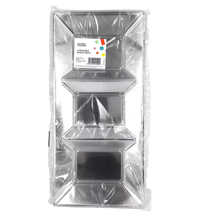 George Home 3 Section Snack Tray