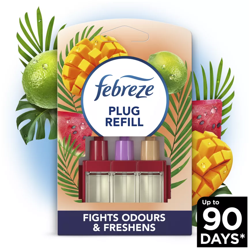 Febreze 3Volution Plug In Air Freshener Refill, Fruity Tropics