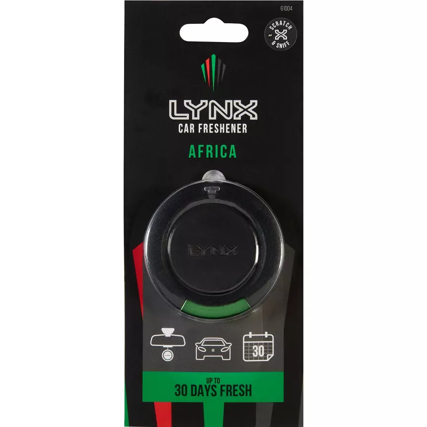 Lynx Scented Disc Car Freshener - Africa