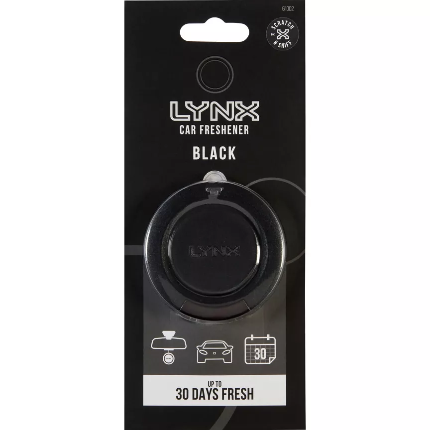 Lynx Scented Disc Car Freshener - Black
