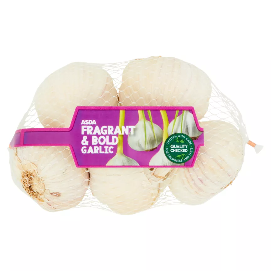 ASDA Fragrant & Bold Garlic (Typically 45-60mm)