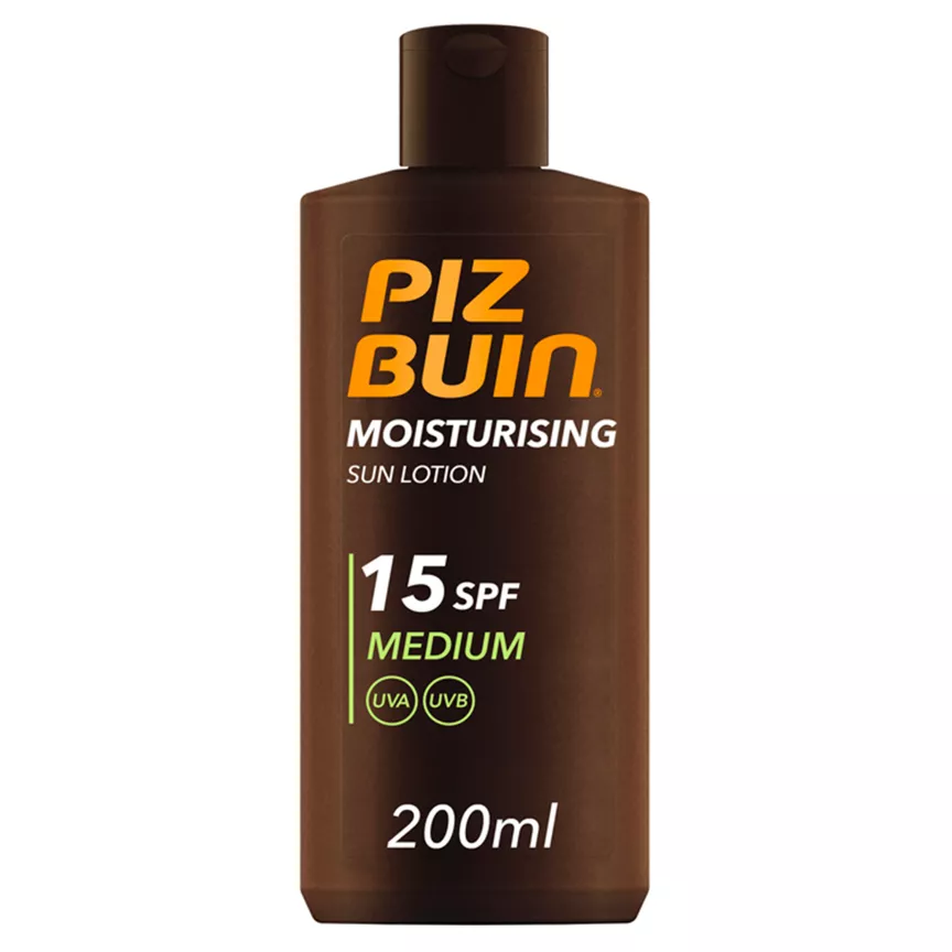 Piz Buin Moisturising Sun Lotion SPF 15 Medium - Image 1