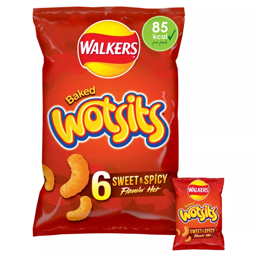 Walkers Wotsits Flamin' Hot Multipack Crisps - Image 1
