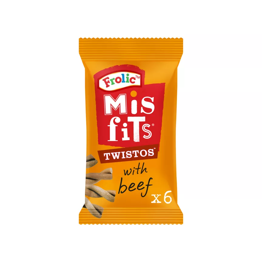 Misfits Twistos Dog Treats with Beef