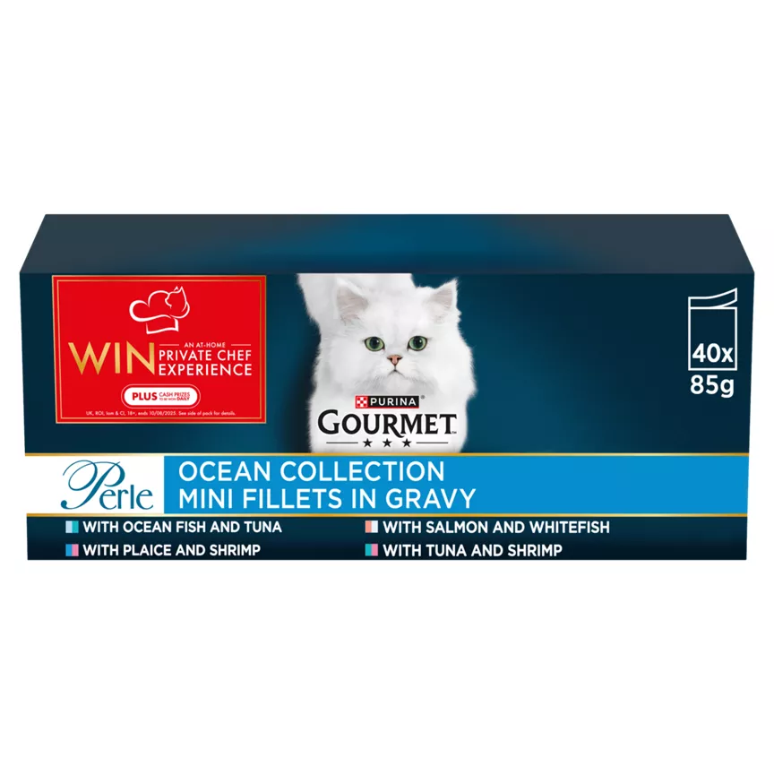 Gourmet Perle Ocean Collection Mini Fillets in Gravy 40 x 85g (3400g)