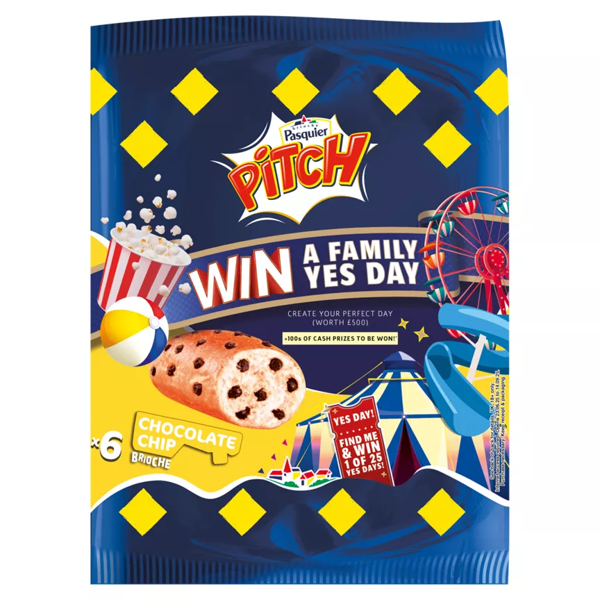 Brioche Pasquier Pitch Brioche with Choc Chips 6 x 37.5g (225g)