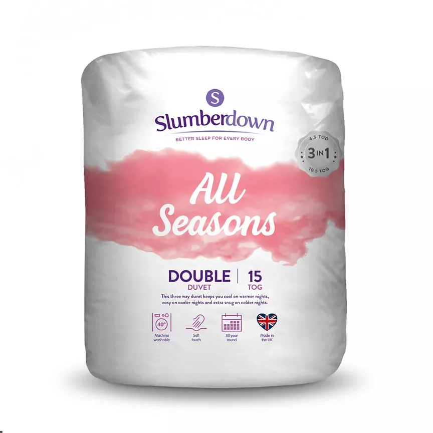 Slumberdown All Seasons Combi Duvet - 10.5 & 4.5 Tog - Double