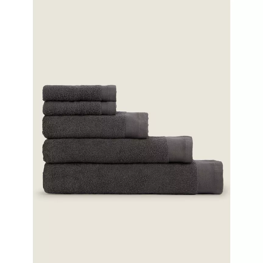 George Home Small Charcoal 100% Cotton Hand Towel