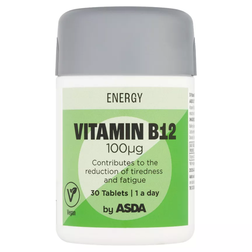 ASDA Vitamin B12 100µg Energy Tablets