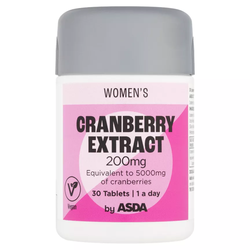 ASDA Cranberry Extract 200mg Women 30 Tablets
