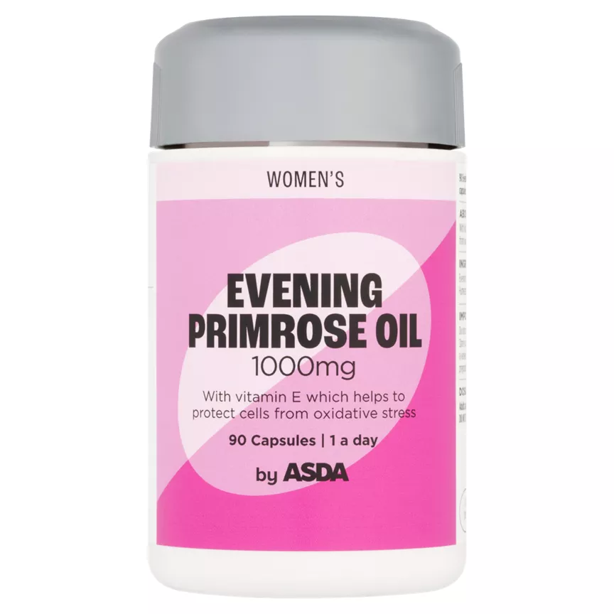 ASDA Evening Primrose Oil 1000mg Women's Wellbeing Capsules