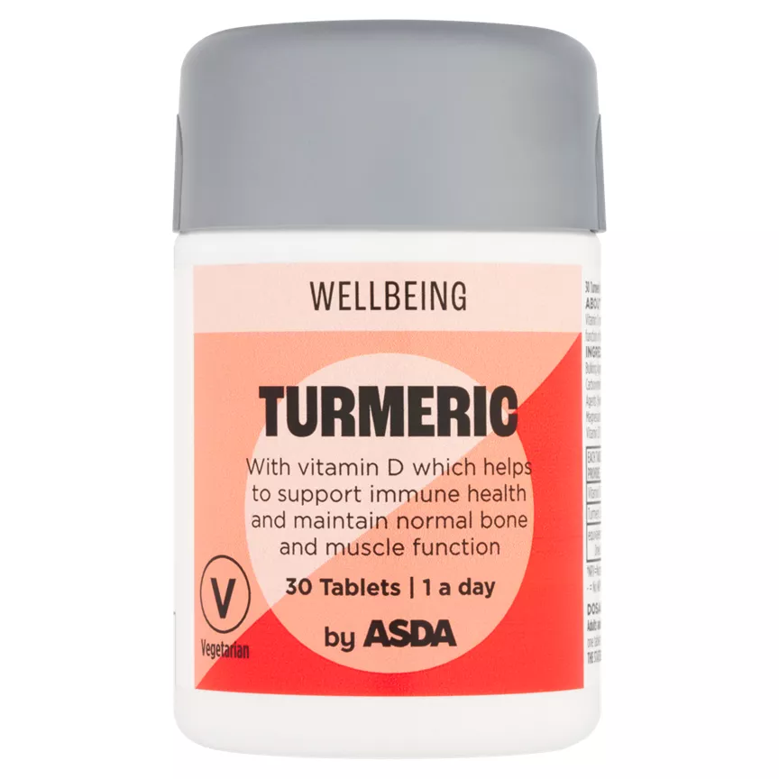 ASDA Turmeric Wellbeing Tablets