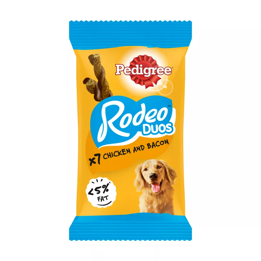 Pedigree Rodeo Duos Adult Dog Treats Chicken & Bacon