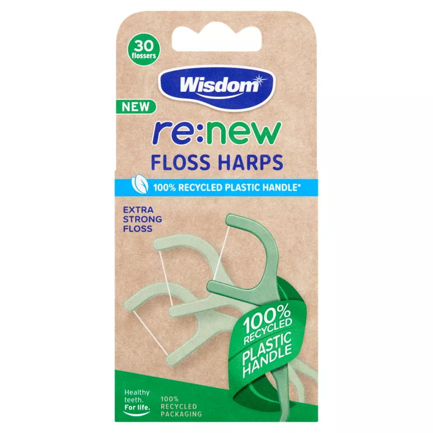 Wisdom re:new 30 Extra Strong Floss Harps