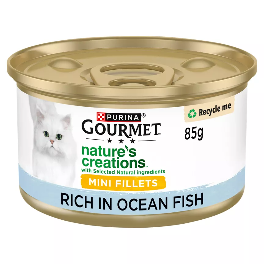 Gourmet Nature's Creation Rich in Oceanfish Garnished with Spinach and Rice 85g