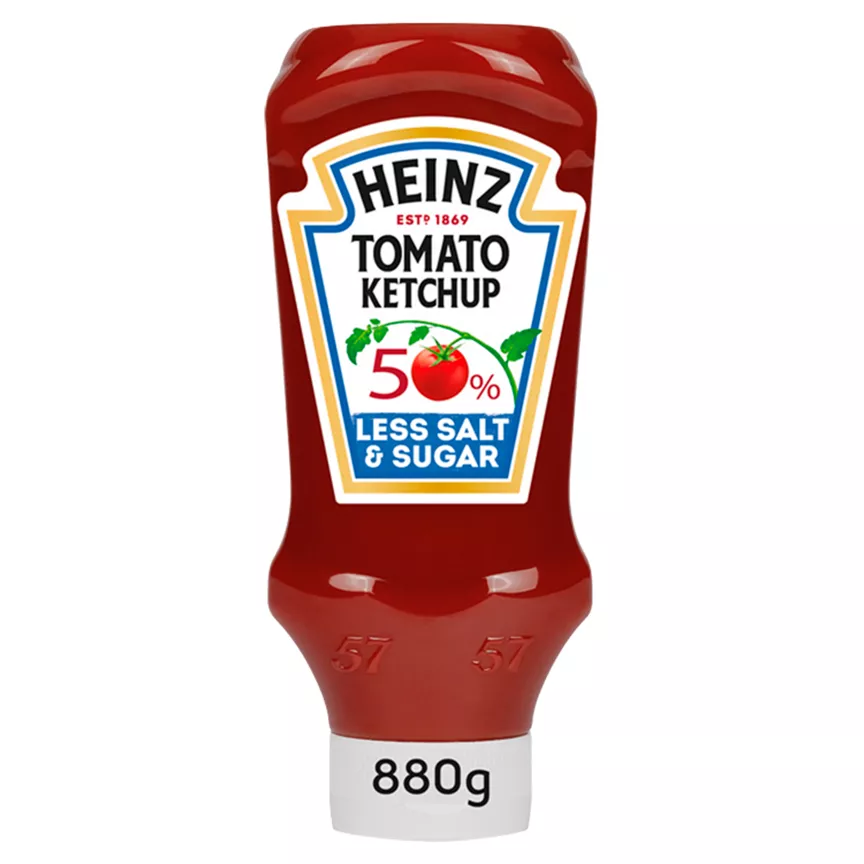 Heinz Tomato Ketchup 50% Less Sugar & Salt - Image 1