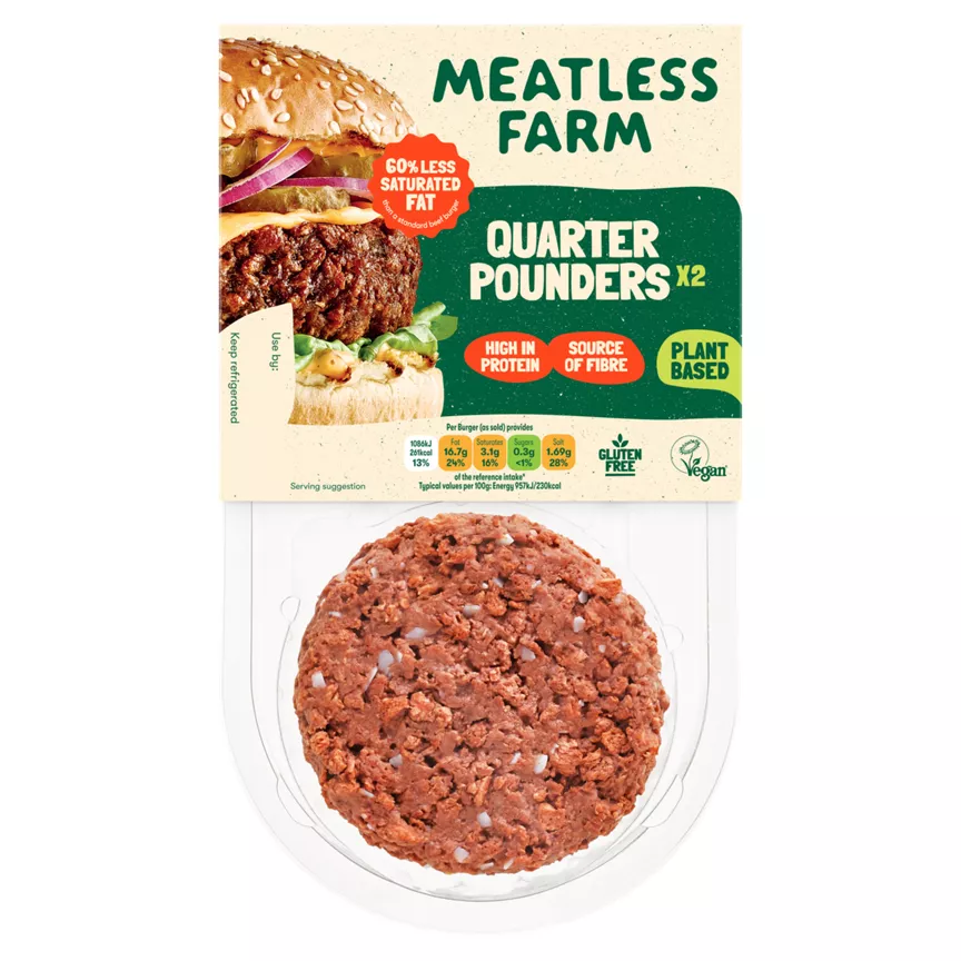 Meatless Farm Plant-Based Burgers
