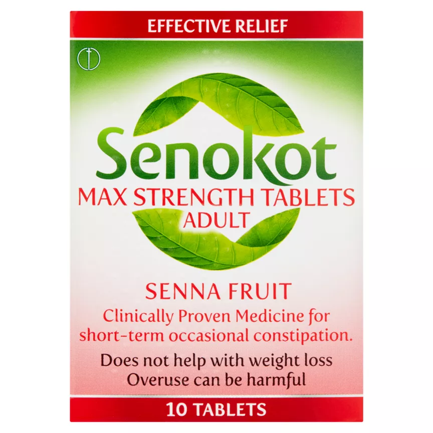 Senokot Max Strength Tablets Adults for Constipation x10