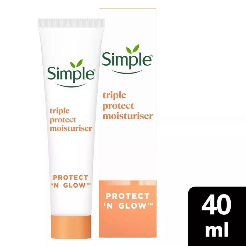 Simple Protect 'N' Glow Triple Protect Moisturiser SPF 30