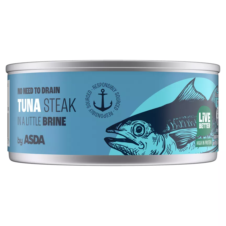 ASDA Skipjack Tuna Steaks in A Litte Brine