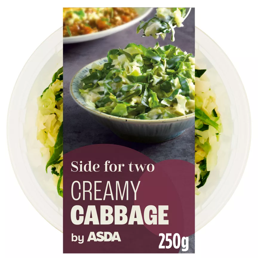 ASDA Side For Two Creamy Cabbage 250g