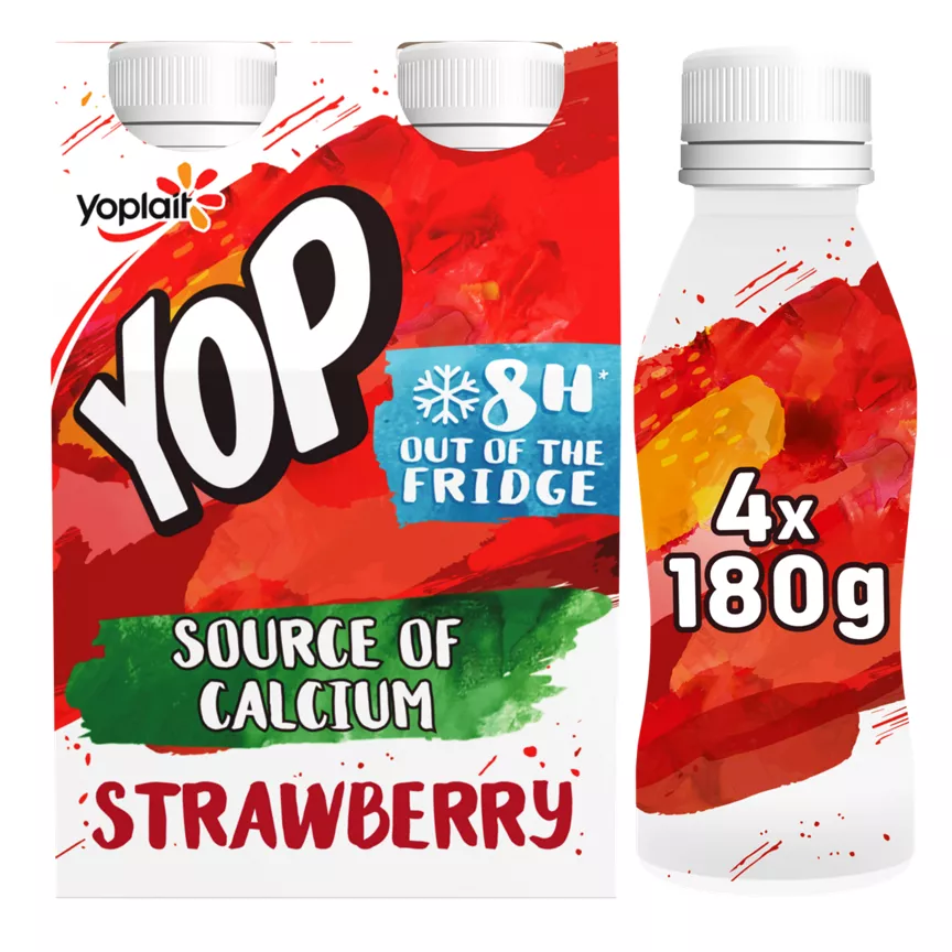 Yop Strawberry Yoghurt Drink 4 x 180g