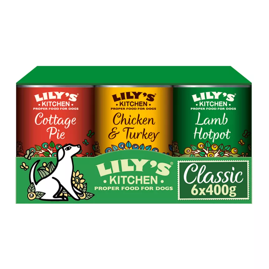 Lily's Kitchen Classic Dinners Multipack Adult Wet Dog Food 6x