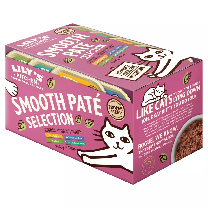 Lily's Kitchen Smooth Paté Selection for Adult Cats 8x