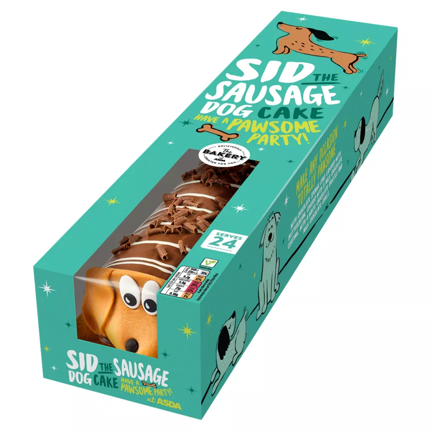 The BAKERY at ASDA Sid the Sausage Dog Cake