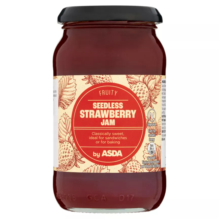 ASDA Fruity Seedless Strawberry Jam 454g
