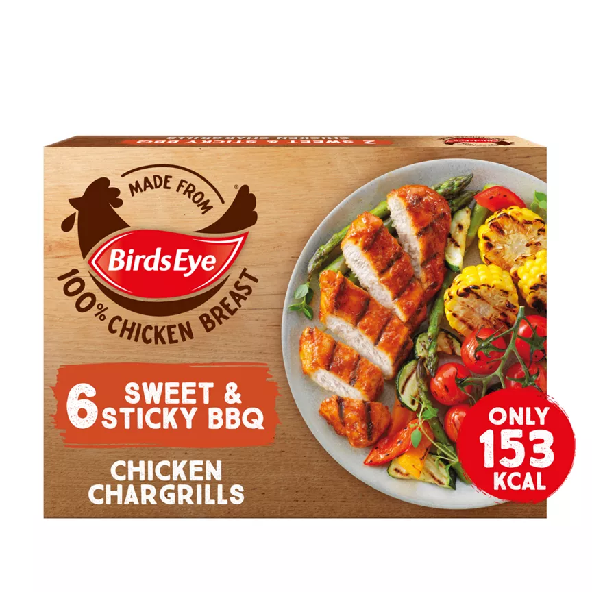 Birds Eye 6 Sweet & Sticky BBQ Chicken Chargrills 522g