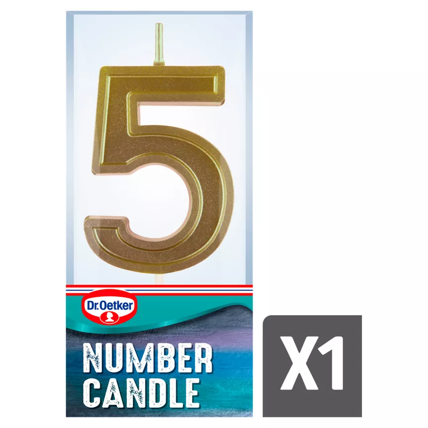 Dr. Oetker Number Five Candle
