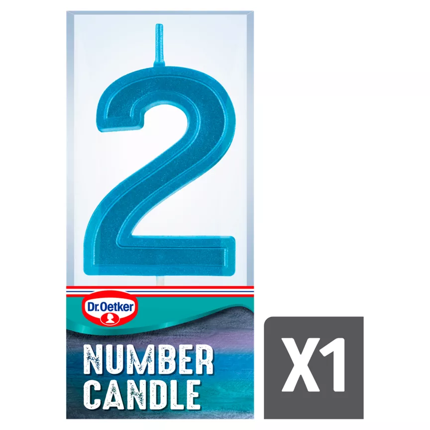 Dr. Oetker Number Two Candle