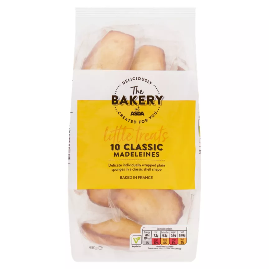 The BAKERY at ASDA 10 Classic Madeleines