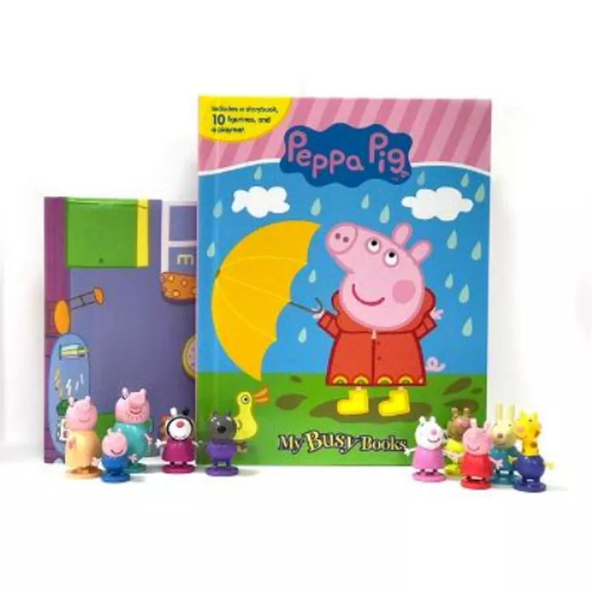 Hardback Peppa Pig: My Busy Book by Phidal Publishing