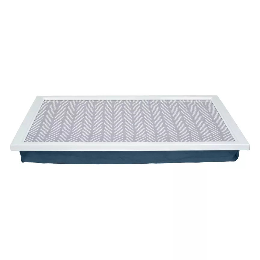 George Home Grey Chevron Laptray