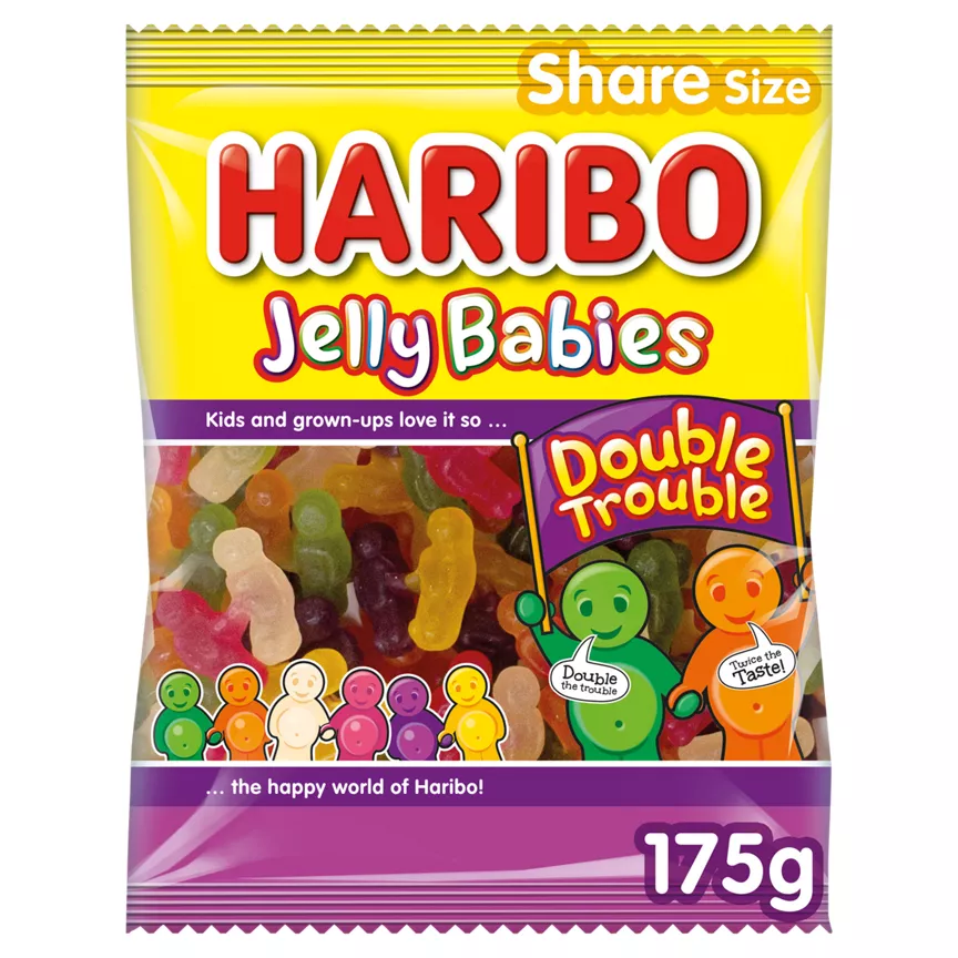 Haribo Jelly Babies Double Trouble 175g