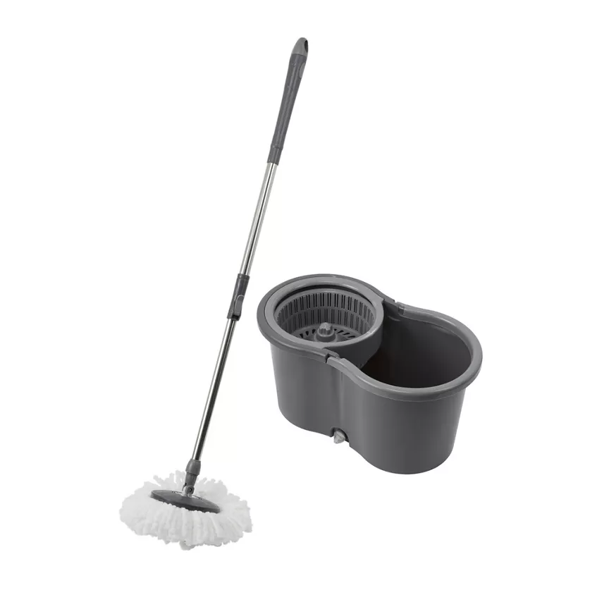Addis Grey Spin Mop and Bucket
