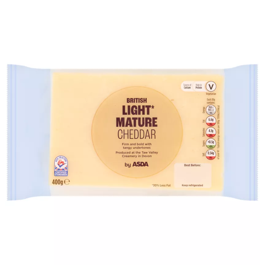 ASDA British Light Mature Cheddar 400g