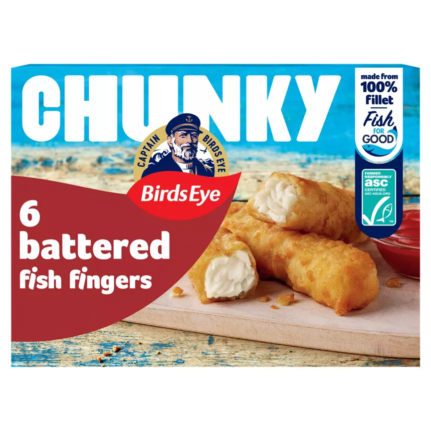 Birds Eye 6 Chunky Battered Fish Fingers