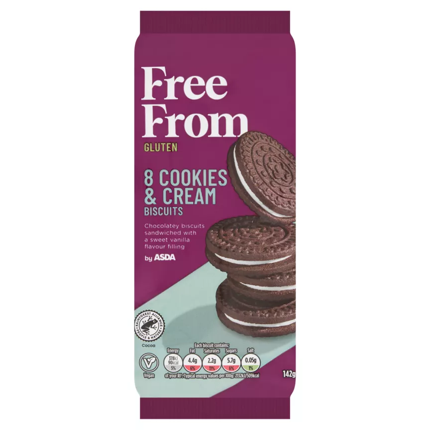 ASDA Free From Cookies & Cream Biscuits
