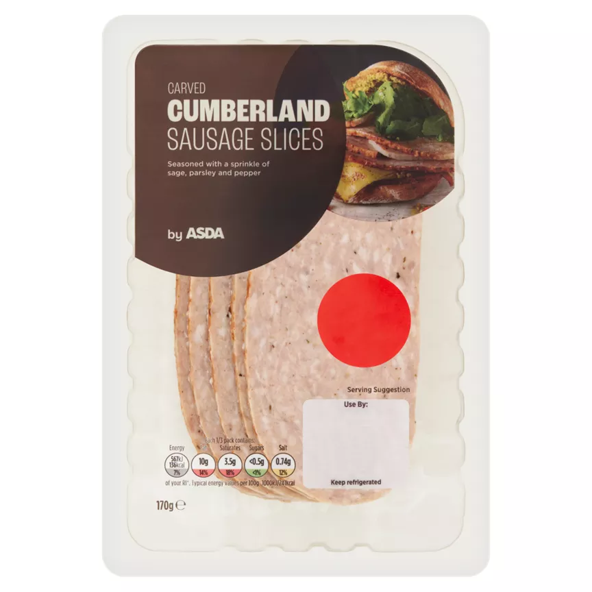 ASDA Carved Cumberland Sausage Slices